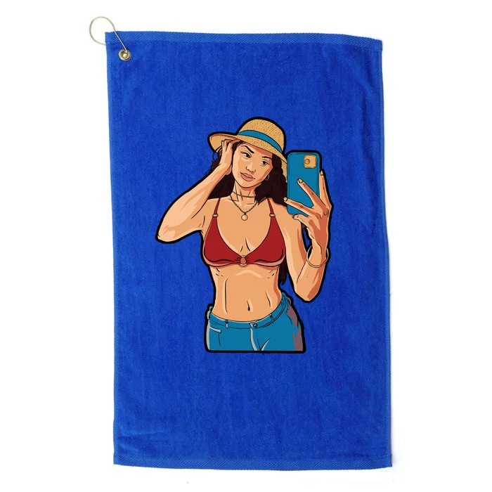 Selfie Girl Platinum Collection Golf Towel