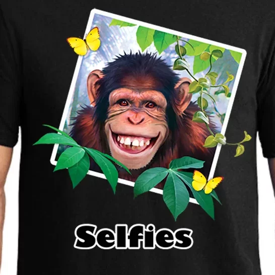 Selfies - Chimp Funny Selfie Pajama Set