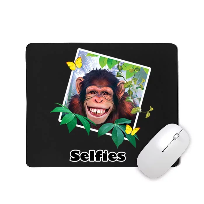 Selfies - Chimp Funny Selfie Mousepad