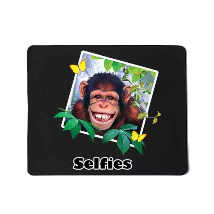 Selfies - Chimp Funny Selfie Mousepad