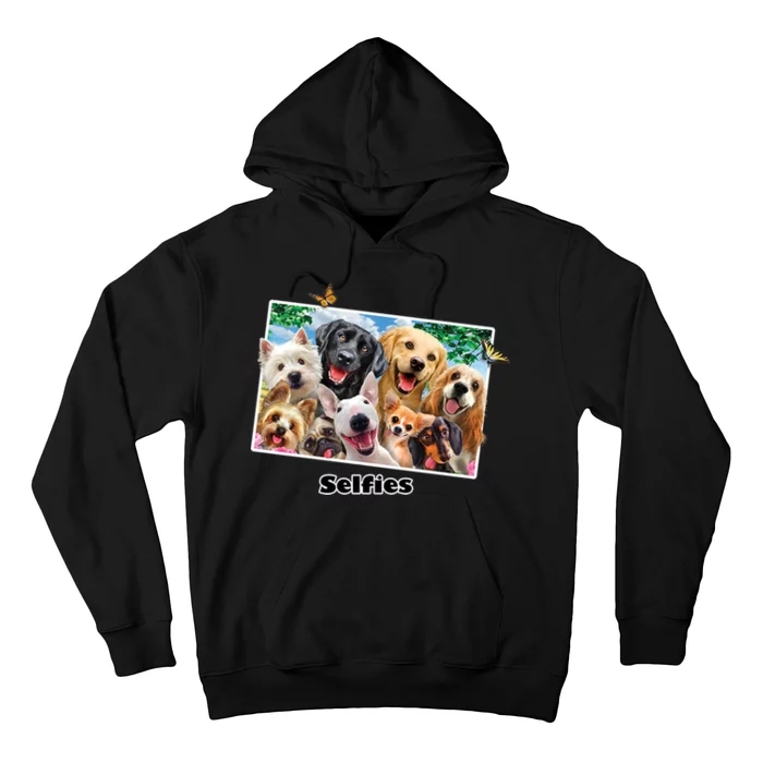 Selfies - Dog Selfie Hoodie