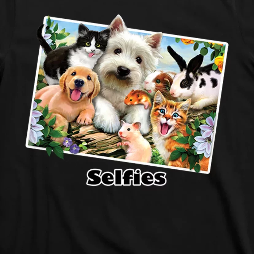Selfies - Summer Pals Animals Selfie T-Shirt