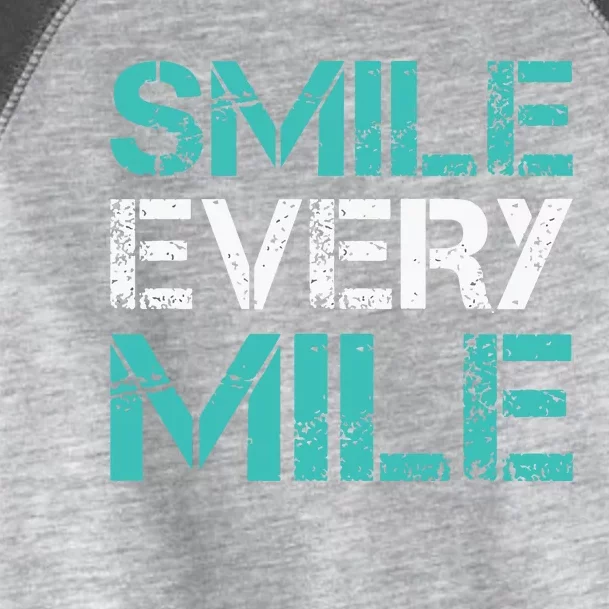 Smile Every Mile Funny Running T Runner Gifts Toddler Fine Jersey T-Shirt