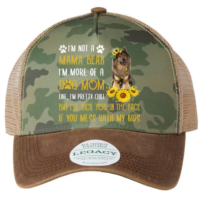 Sunflower Eurasier Mom Mothers Day Dog Mom Gift Legacy Tie Dye Trucker Hat