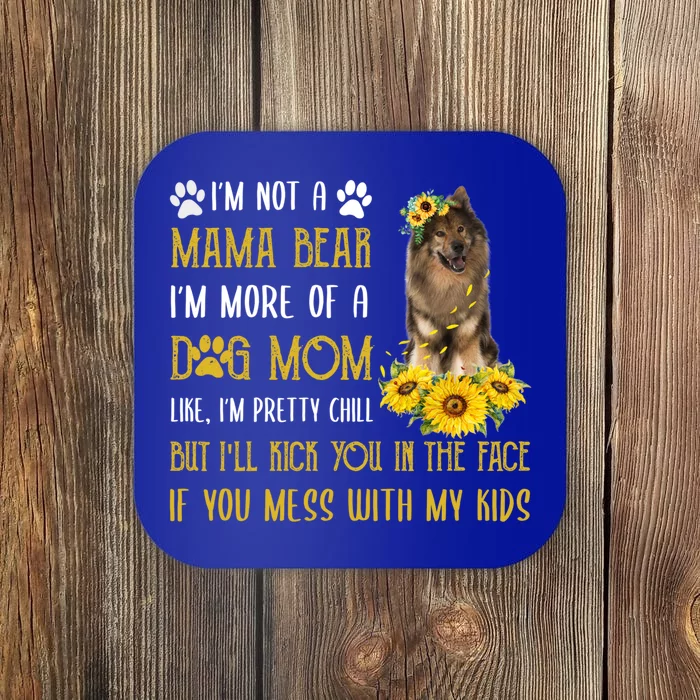 Sunflower Eurasier Mom Mothers Day Dog Mom Gift Coaster