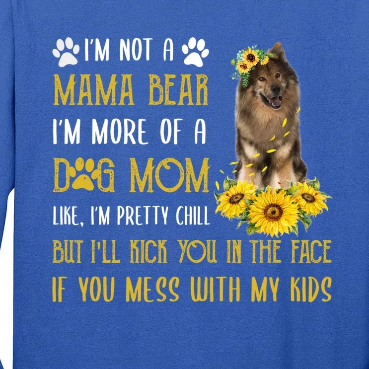 Sunflower Eurasier Mom Mothers Day Dog Mom Gift Tall Long Sleeve T-Shirt