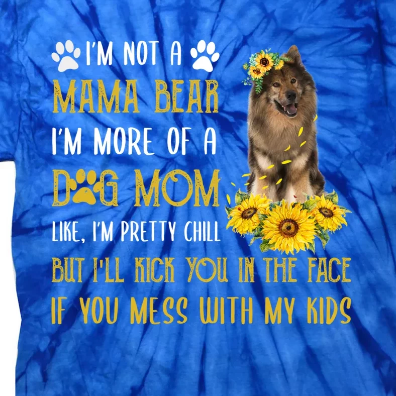 Sunflower Eurasier Mom Mothers Day Dog Mom Gift Tie-Dye T-Shirt