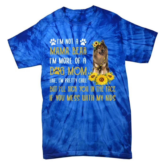 Sunflower Eurasier Mom Mothers Day Dog Mom Gift Tie-Dye T-Shirt