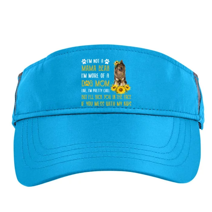 Sunflower Eurasier Mom Mothers Day Dog Mom Gift Adult Drive Performance Visor