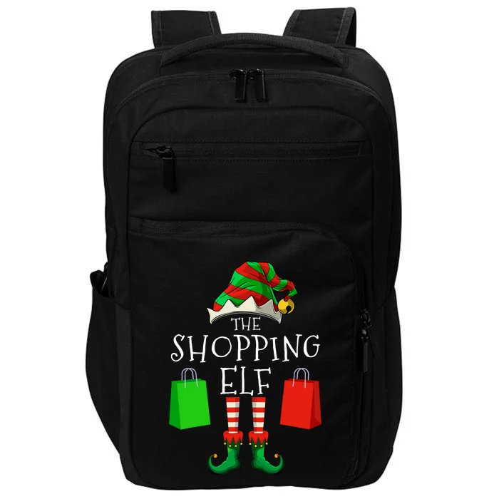 Shopping Elf Matching Family Group Christmas Party Impact Tech Backpack