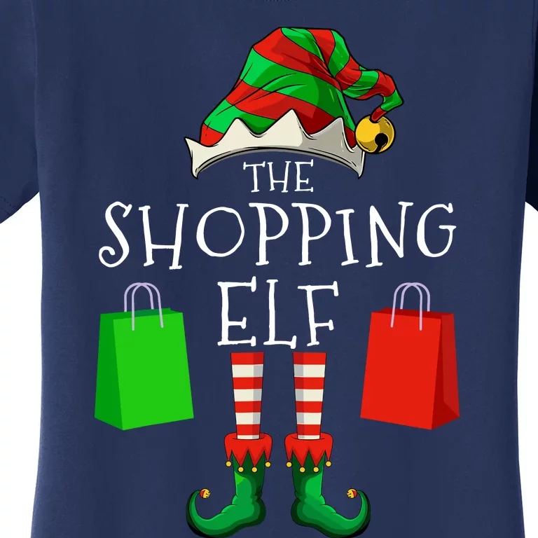 Shopping Elf Matching Family Group Christmas Party Women's T-Shirt