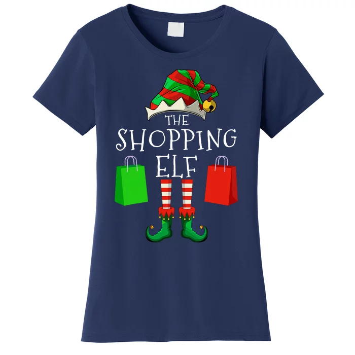 Shopping Elf Matching Family Group Christmas Party Women's T-Shirt