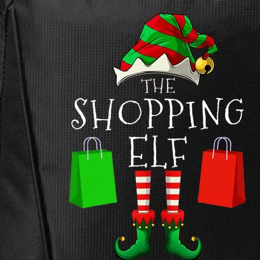 Shopping Elf Matching Family Group Christmas Party City Backpack