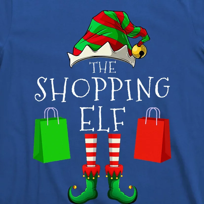 Shopping Elf Matching Family Group Christmas Party T-Shirt