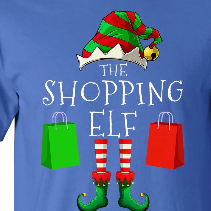 Shopping Elf Matching Family Group Christmas Party Tall T-Shirt