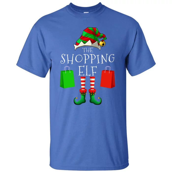 Shopping Elf Matching Family Group Christmas Party Tall T-Shirt