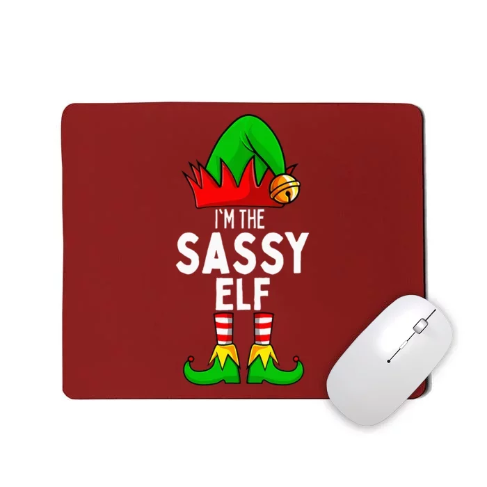 Sassy Elf Matching Family Christmas Mousepad