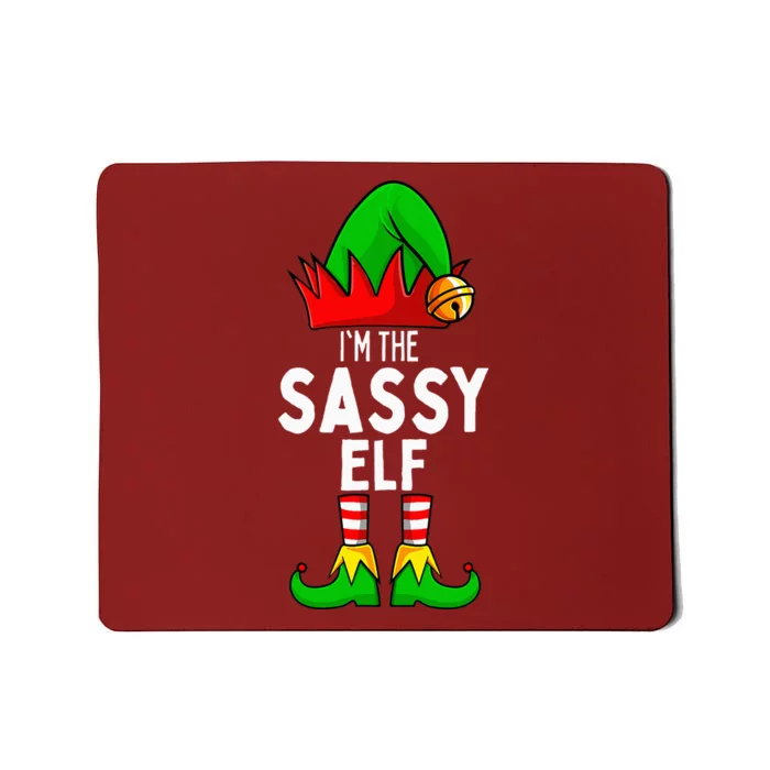 Sassy Elf Matching Family Christmas Mousepad