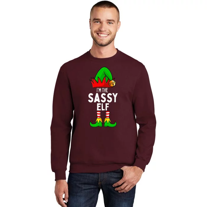 Sassy Elf Matching Family Christmas Tall Sweatshirt