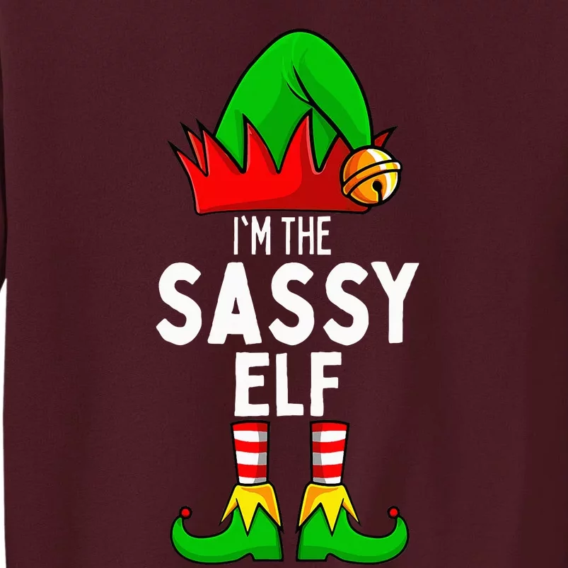 Sassy Elf Matching Family Christmas Tall Sweatshirt