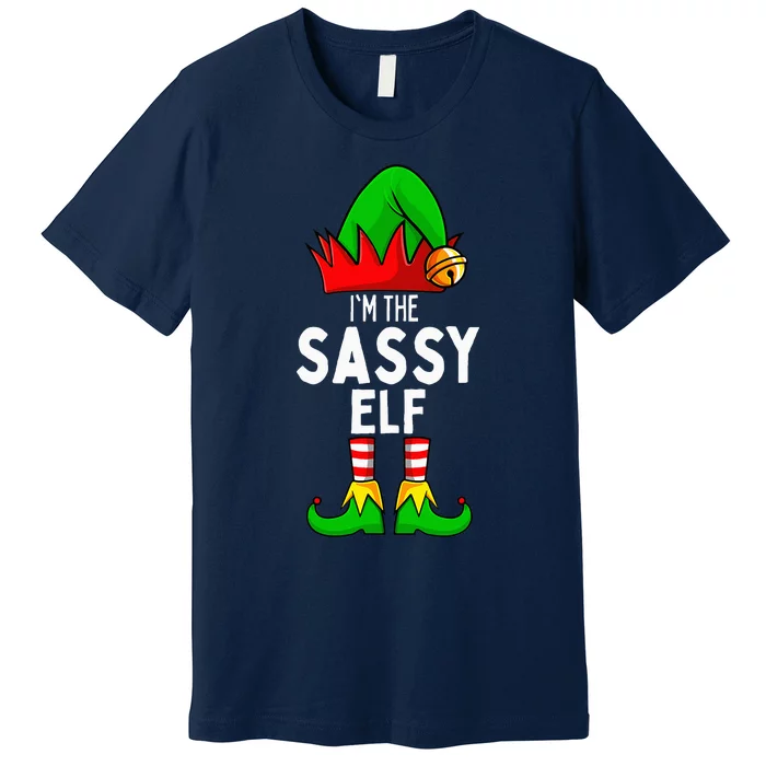 Sassy Elf Matching Family Christmas Premium T-Shirt