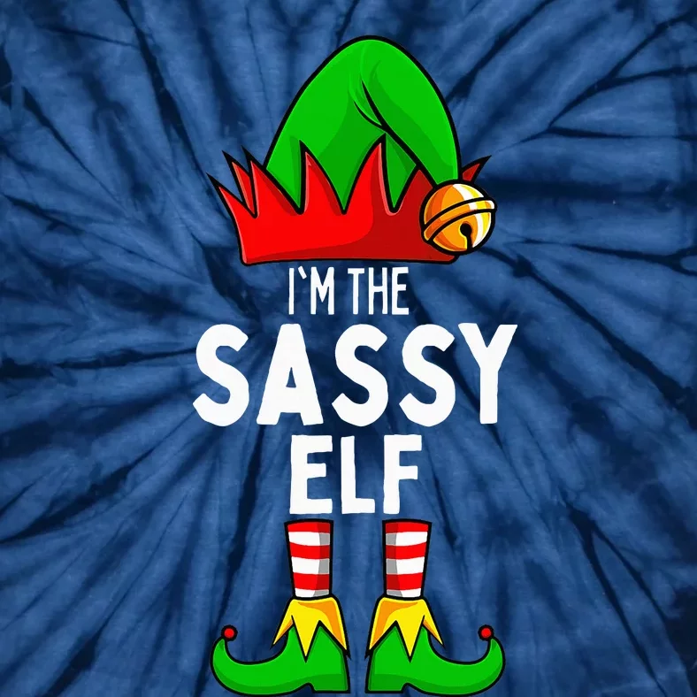 Sassy Elf Matching Family Christmas Tie-Dye T-Shirt