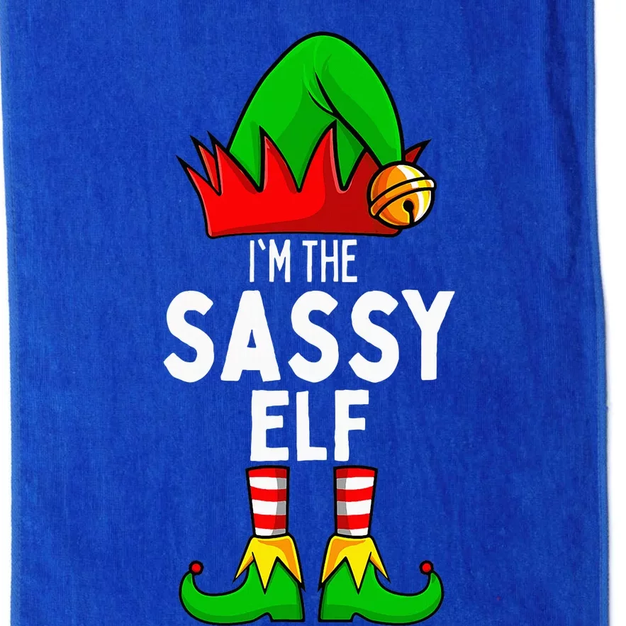 Sassy Elf Matching Family Christmas Platinum Collection Golf Towel