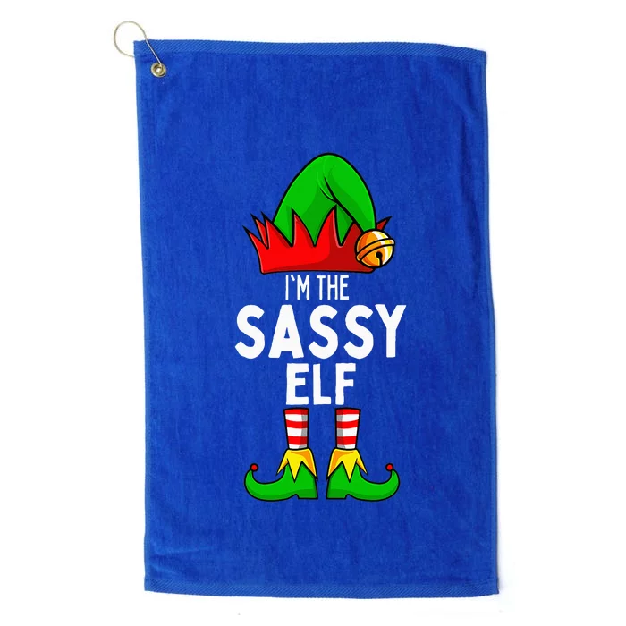 Sassy Elf Matching Family Christmas Platinum Collection Golf Towel