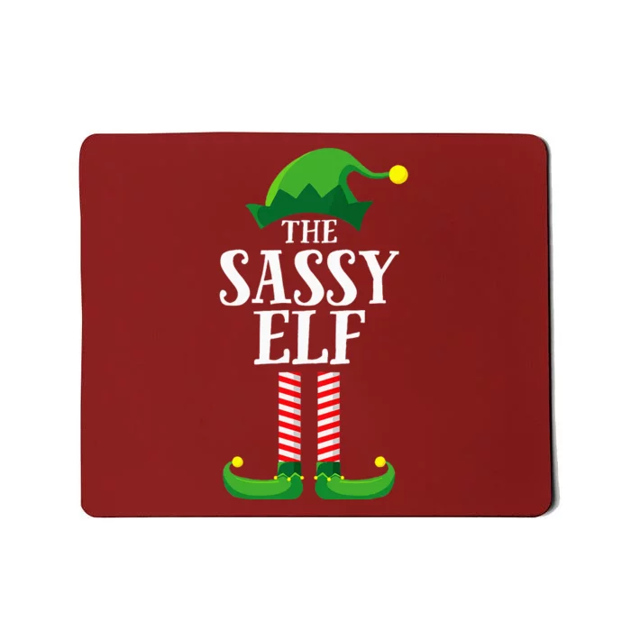 Sassy Elf Matching Family Group Christmas Party Pyjamas Sassy Elf Matching Famil Mousepad