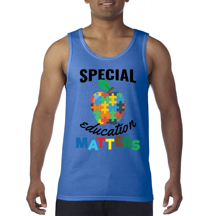 Special Education Matters Autism Awareness Gift Tank Top