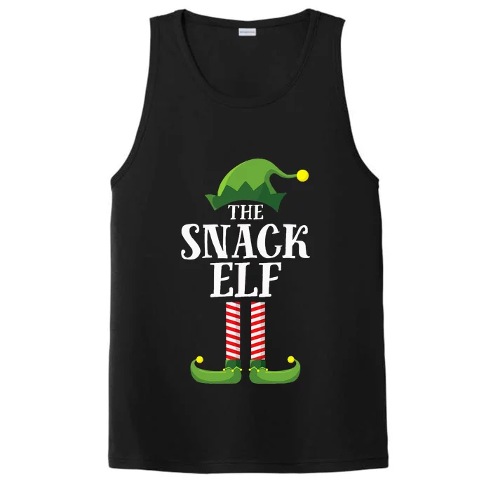 Snack Elf Matching Family Group Christmas Party Performance Tank