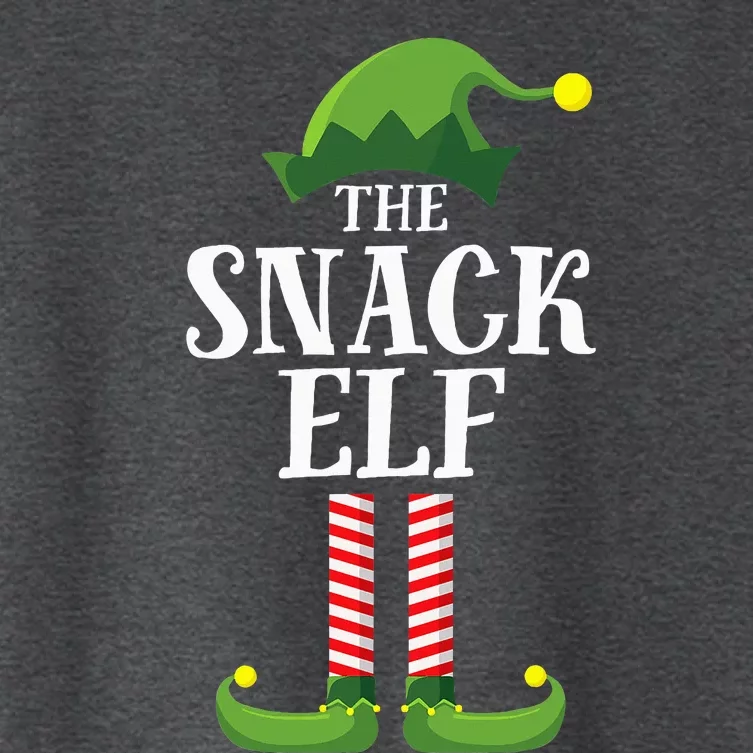 Snack Elf Matching Family Group Christmas Party Women's Crop Top Tee