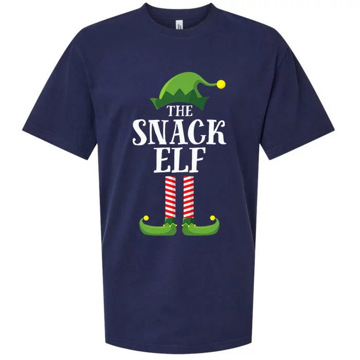 Snack Elf Matching Family Group Christmas Party Sueded Cloud Jersey T-Shirt