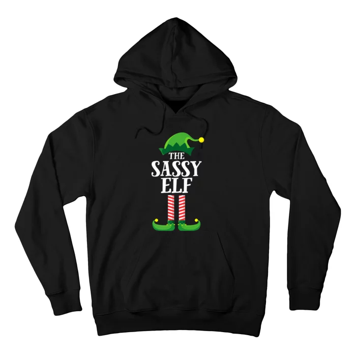 Sassy Elf Matching Family Group Christmas Party Hoodie