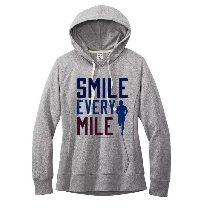 Smile Every Mile Jogging And Running Inspiration Women's Fleece Hoodie