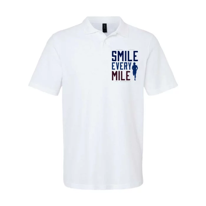 Smile Every Mile Jogging And Running Inspiration Softstyle Adult Sport Polo