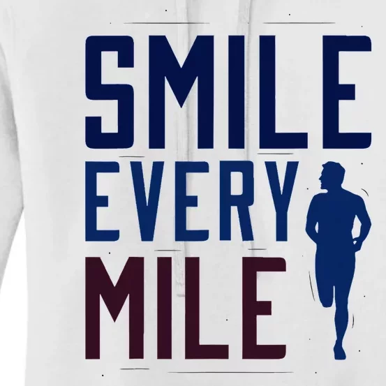 Smile Every Mile Jogging And Running Inspiration Women's Pullover Hoodie