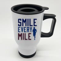 Smile Every Mile Jogging And Running Inspiration Stainless Steel Travel Mug