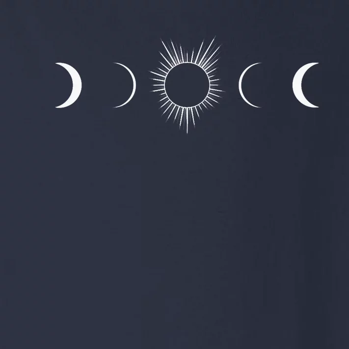 Solar Eclipse Moon Phases Totality Toddler Long Sleeve Shirt