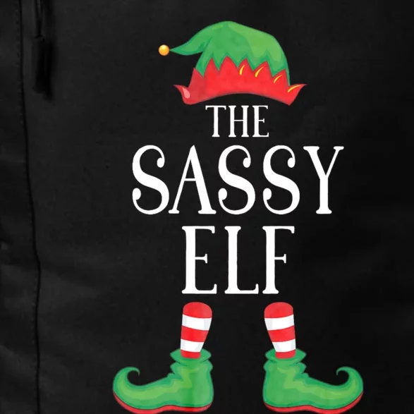 Sassy Elf Matching Group Xmas Funny Family Christmas Daily Commute Backpack