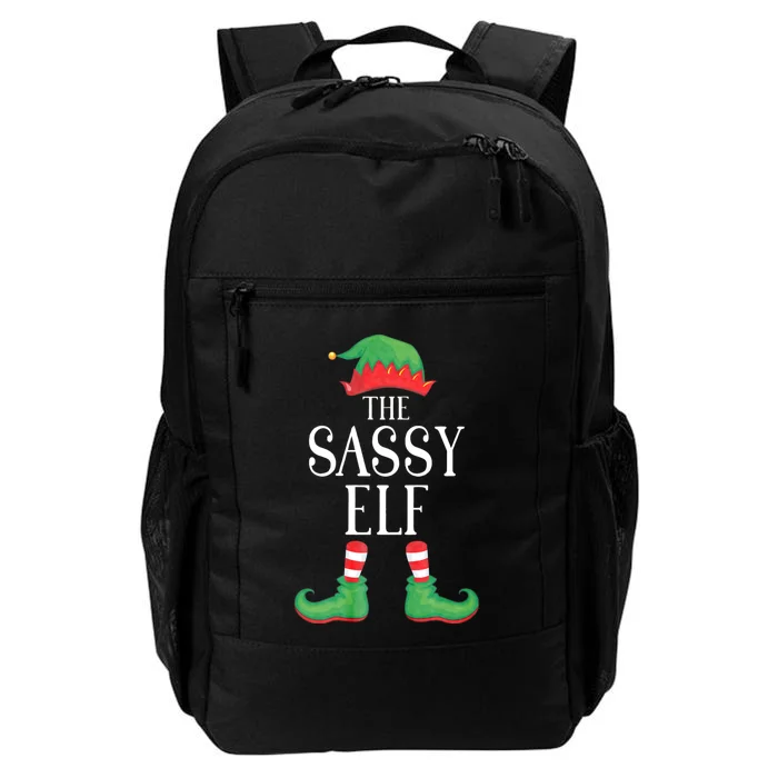 Sassy Elf Matching Group Xmas Funny Family Christmas Daily Commute Backpack