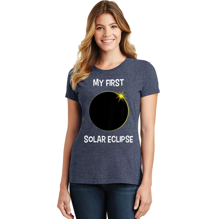 Solar Eclipse My First Solar Eclipse 2024 Eclipse Women's T-Shirt