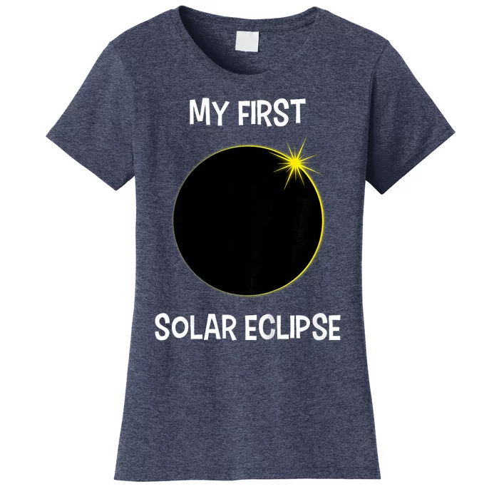 Solar Eclipse My First Solar Eclipse 2024 Eclipse Women's T-Shirt