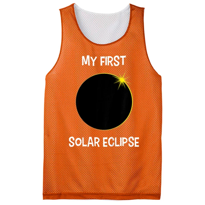 Solar Eclipse My First Solar Eclipse 2024 Eclipse Mesh Reversible Basketball Jersey Tank