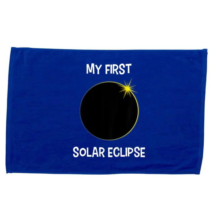 Solar Eclipse My First Solar Eclipse 2024 Eclipse Microfiber Hand Towel