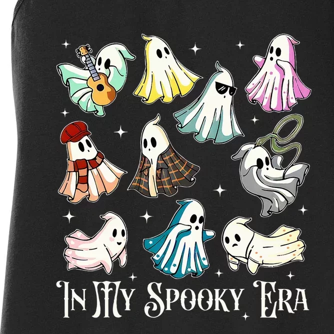 Spooky Era Music Lover Ghost Costume Women's Racerback Tank