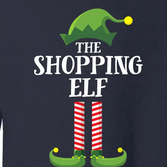 Shopping Elf Matching Family Group Christmas Party Toddler Sweatshirt