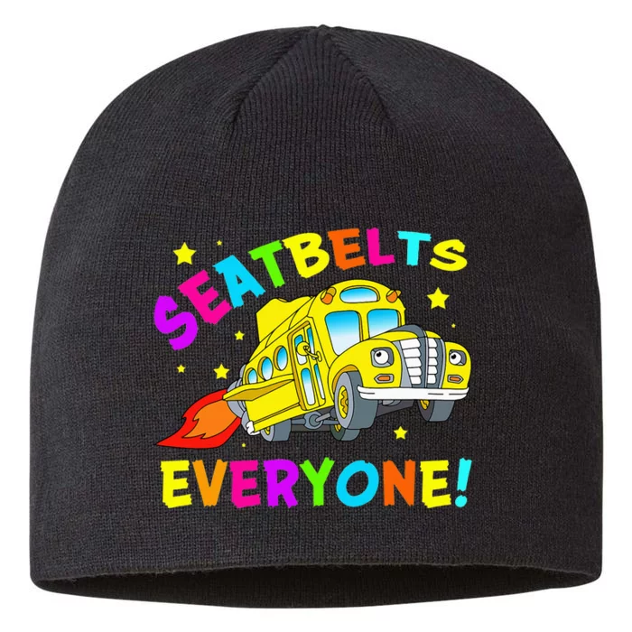 Seatbelts Everyone Magic School Bus Driver Halloween Costume 8 1/2in Sustainable Knit Beanie