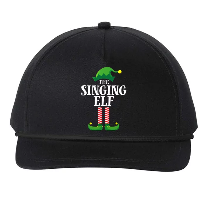 Singing Elf Matching Family Group Christmas Party Snapback Five-Panel Rope Hat