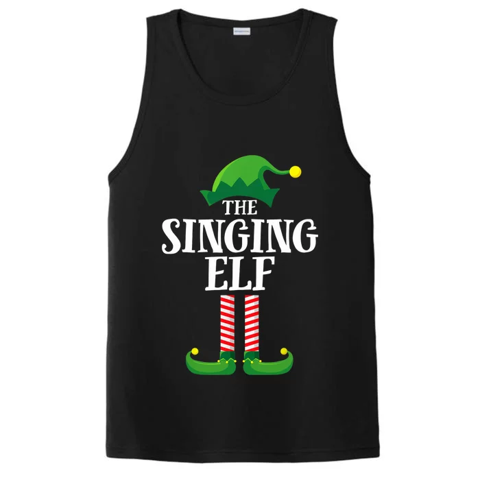 Singing Elf Matching Family Group Christmas Party Performance Tank